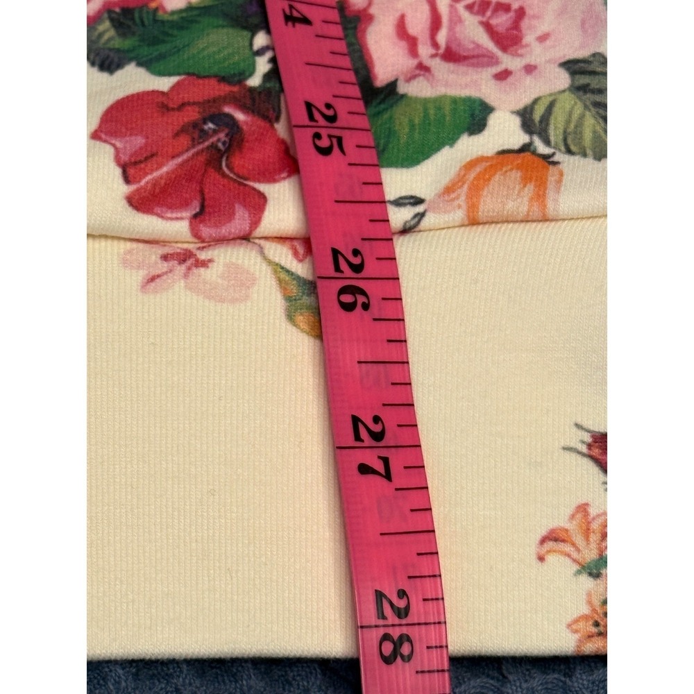 Ampersand Avenue Golden Hour Garden University Hoodie Floral Lace Trim 3XL NEW - Picture 8 of 12